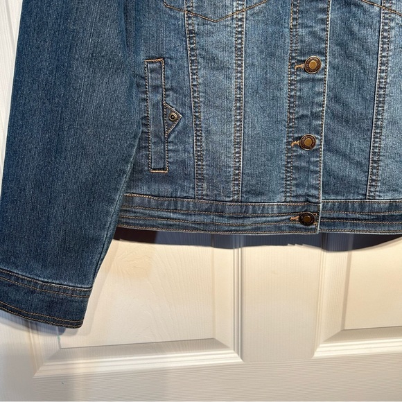 Slim-Sation By Multiples Denim Jacket Size PM - Picture 3 of 8